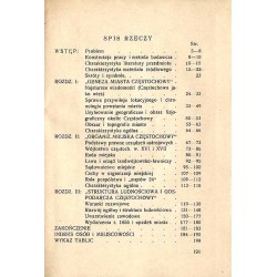 Stara Częstochowa. Studia nad genezą, ustrojem i strukturą ludnościową i gospodarczą Częstochowy (1220-1655)