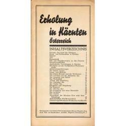 Erholung in Kärnten Österreich. [Landesprospekt]