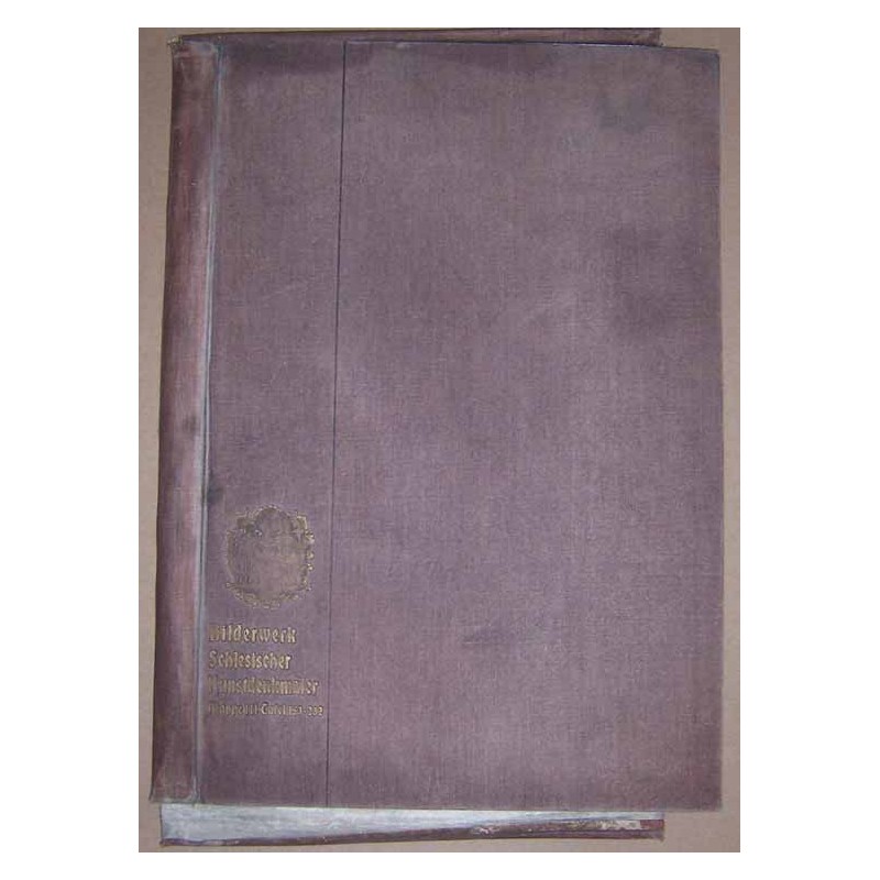 Bilderwerk schlesischer Kunstdenkmäler. Inhaltsverzeichnis der Mappe III Tafel 153-232 [spis treści i okładka teki]