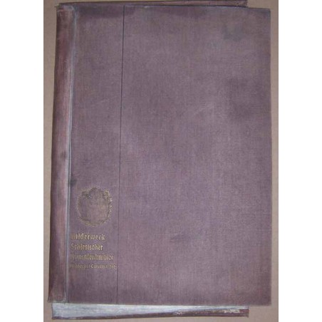 Bilderwerk schlesischer Kunstdenkmäler. Inhaltsverzeichnis der Mappe III Tafel 153-232 [spis treści i okładka teki]