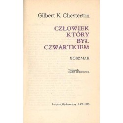 Człowiek który był czwartkiem. Koszmar