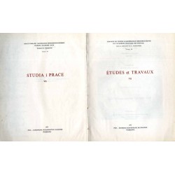 Studia i Prace  Études et Travaux. T.7 (1973)