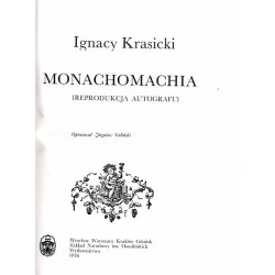 Monachomachia. Bajki i przypowieści. Podobizny autografów i pierwodruków