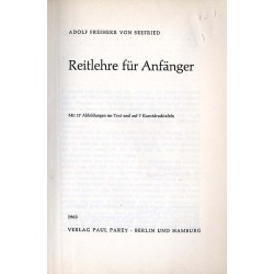 Reitlehre für Anfänger