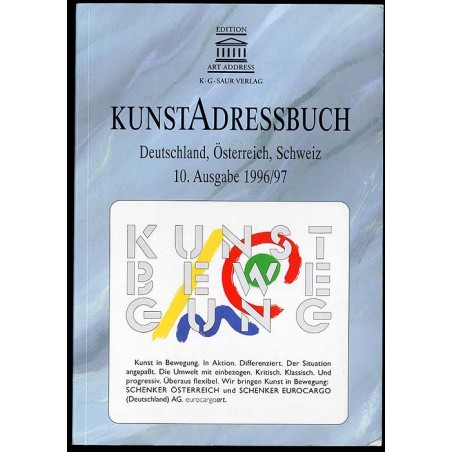 Kunstadress-Buch Deutschland, Österreich, Schweiz. 10. Ausgabe 1996/97