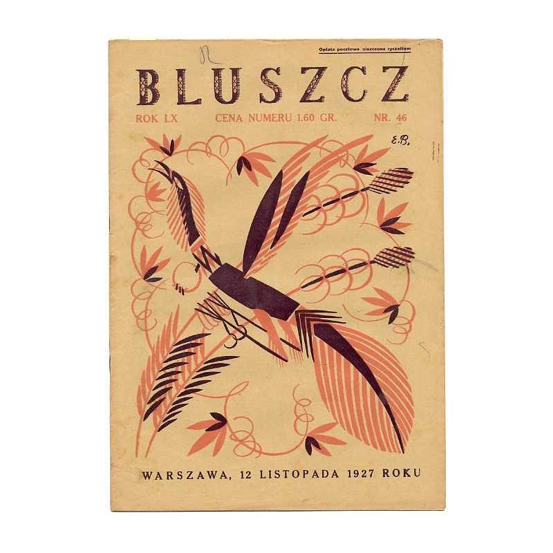 Bluszcz. Społeczno-literacki ilustrowany tygodnik kobiecy. R.60 (1927). Nr 46 (12 listopada 1927)
