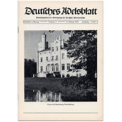 Deutsches Adelsblatt. 15. Jahrgang (1976). Nr 2 (15 II 1976) [Gresse bei Boizenburg / Mecklenburg]