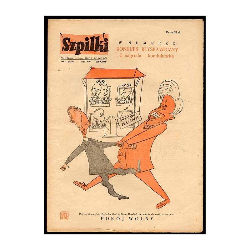 Szpilki. R.14 (1948). Nr 21 (356) (23 maja 1948)
