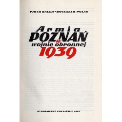 Armia Poznań w wojnie obronnej 1939