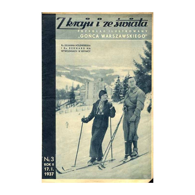 Z Kraju i ze Świata. Przegląd ilustrowany "Gońca Warszawskiego". R.2 (1937). Nr 3 (17 stycznia 1937) / Ks. Julianna Holenderska