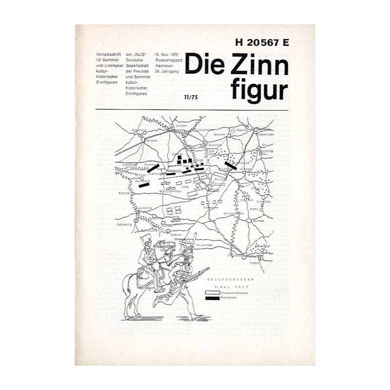 Die Zinnfigur. Monatsschrift für Sammler und Liebhaber kulturhistorischer Zinnfiguren. 24. Jahrgang (1975). Nr 11 (15. November
