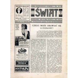 Świat. Pismo tygodniowe ilustrowane. R.26 (1931). Nr 13 (28 marca 1931) / fotomontaż Felicja Krance-Lilpop / fotoreportaż Citroë