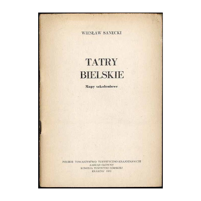 Tatry Bielskie. Mapy szkoleniowe