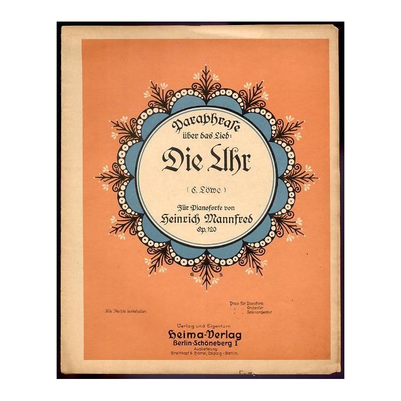 Paraphrase über: Die Uhr. Op. 120