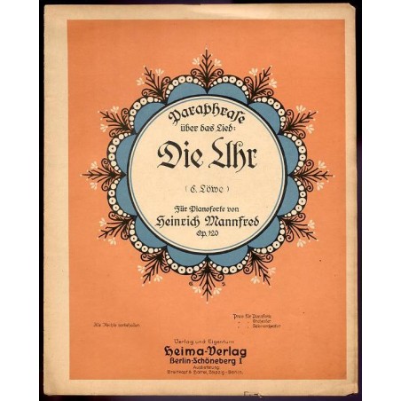 Paraphrase über: Die Uhr. Op. 120