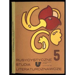 Rusycystyczne Studia Literaturoznawcze. Zagadnienie gatunków literackich. 5