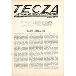 Tęcza. Ilustrowane pismo tygodniowe. R.3 (1929). Z. 24 (15 czerwca 1929) / Mieczysław Szczepkowski / Kazimierz Sichulski / Joann