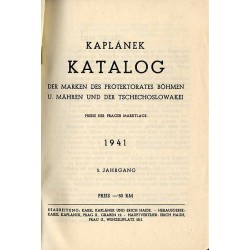 Kaplánek. Katalog der Marken des Protektorates Böhmen u. Mähren und der Tschechoslowakei. 1941. 5. Jahrgang (1941)