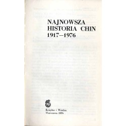 Najnowsza historia Chin 1917-1976