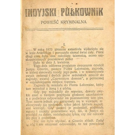 Indyjski Pułkownik. Powieść kryminalna