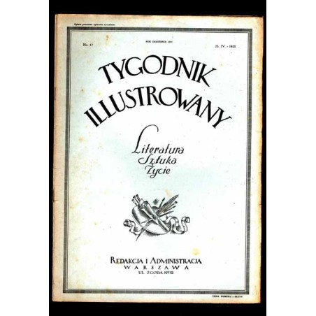 Tygodnik llustrowany. R.66 (1925). Nr 17 (3414) (25 kwietnia 1925)