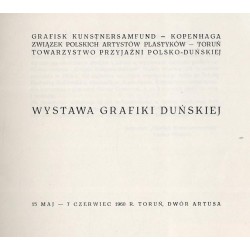 Wystawa grafiki duńskiej, Toruń 15 maj - 7 czerwiec 1960 r