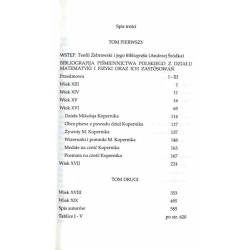 Bibliografija piśmiennictwa polskiego z działu matematyki i fizyki oraz ich zastósowań. Na obchód czterechsetletniej rocznicy ur