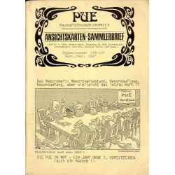 Ansichtskarten-Sammlerbrief. (1987). Nr 136/137 (September-Oktober 1987). PUE Philokaristen-Union Europas E.V