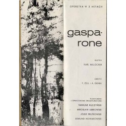 Gasparone. Operetka w 3 aktach