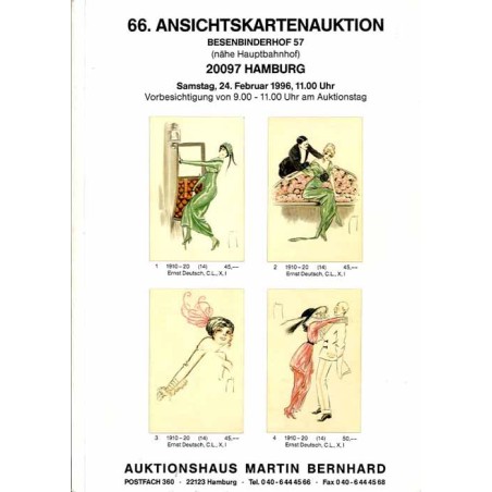 [Martin Bernhard] 66. Ansichtskartenauktion, Atlas Hotel Alte Strasse 58, 79576 Weil am Rhein, Samstag, 24. Februar 1996