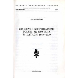 Stosunki gospodarcze Polski ze Szwecją w latach 1919-1939