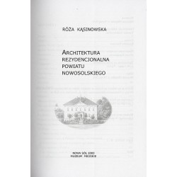 Architektura rezydencjonalna powiatu nowosolskiego
