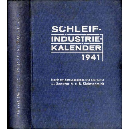Schleif-Industriekalender 1941 Schleif- und Poliermittel-Kalender
