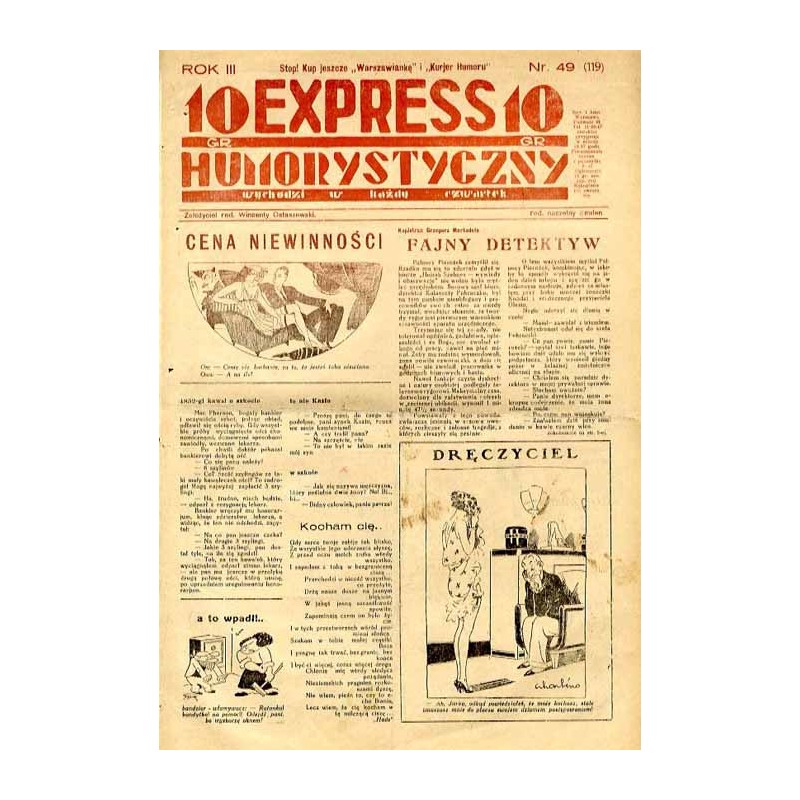 Express Humorystyczny. R.3 (1932). Nr 49 (119) / Emden: Przygody donżuana Pechnickiego