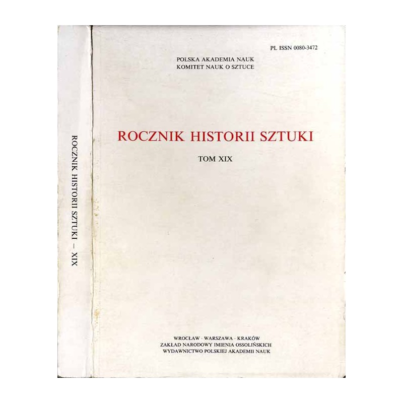 Rocznik Historii Sztuki. T.19 (1992)