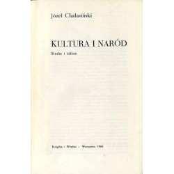 Kultura i naród. Studia i szkice