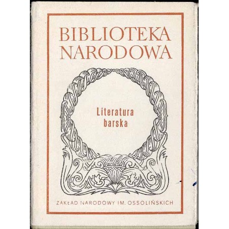 Literatura barska. Antologia