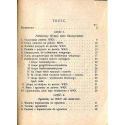 Wyższy Kurs Nauczycielski. Przepisy i wskazówki. Do użytku nauczycielstwa szkół powszechnych