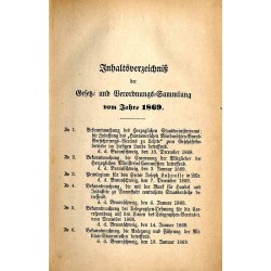 Gesetz- und Verordnungs-Sammlung für die Herzoglich Braunschweigischen Lande. 56. Jahrgang (1869)