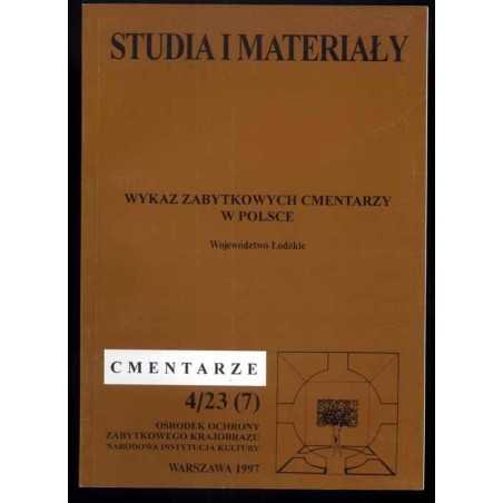 Wykaz zabytkowych cmentarzy w Polsce. Województwo Łódzkie