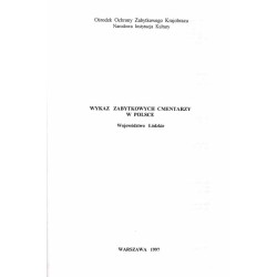 Wykaz zabytkowych cmentarzy w Polsce. Województwo Łódzkie
