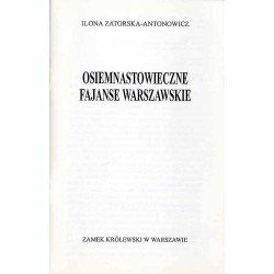 Osiemnastowieczne fajanse warszawskie
