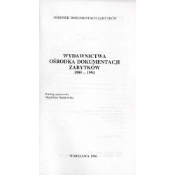 Wydawnictwa Ośrodka Dokumentacji Zabytków 1985-1994
