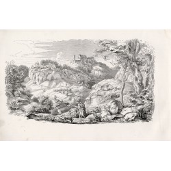 Die Wandgemaelde des Landgrafensaales auf der Wartburg von Moritz von Schwind, in Holzschnitt ausgeführt von August Gaber