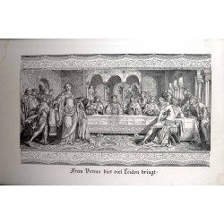 Die Wandgemaelde des Landgrafensaales auf der Wartburg von Moritz von Schwind, in Holzschnitt ausgeführt von August Gaber