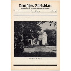 Deutsches Adelsblatt. 4. Jahrgang (1965). Nr 6 (15 VI 1965) [Dudinghausen, Kr. Güstrow]
