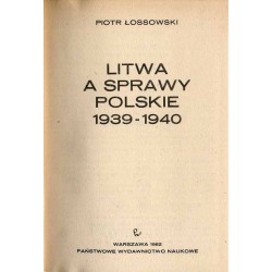 Litwa a sprawy polskie 1939-1940