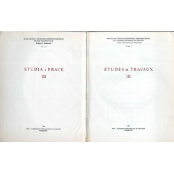 Studia i Prace  Études et Travaux. T.3 (1969)