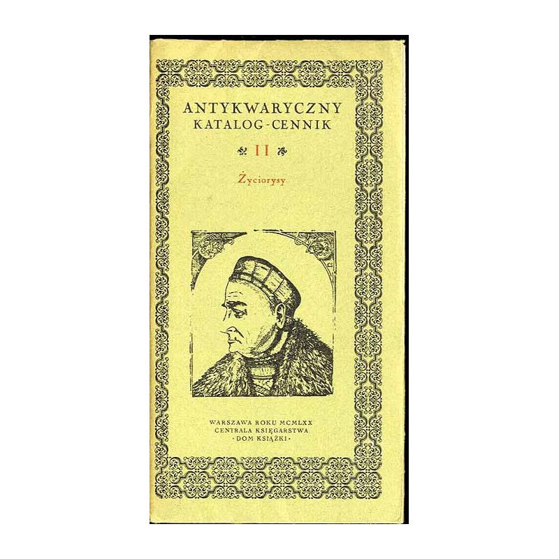 Antykwaryczny katalog-cennik. 11, Życiorysy