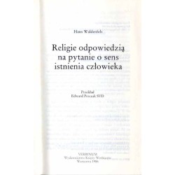 Religie odpowiedzią na pytanie o sens istnienia człowieka